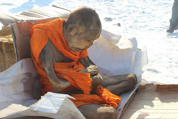 mummified Mongolian monk bhagavad gita